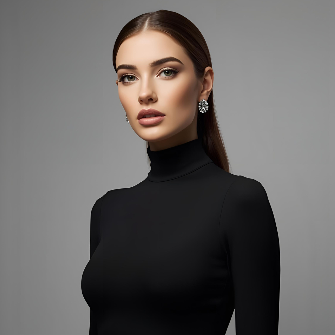 ELARA | Black Turtleneck Sweater